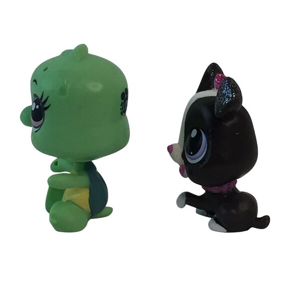 Littlest Pet Shop LPS #4082 Gorilla #4080 Bulldog #3031 Panda Bear #3838 Turtle - Picture 8 of 11